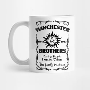 Winchester brothers since 1983 (black version) Mug